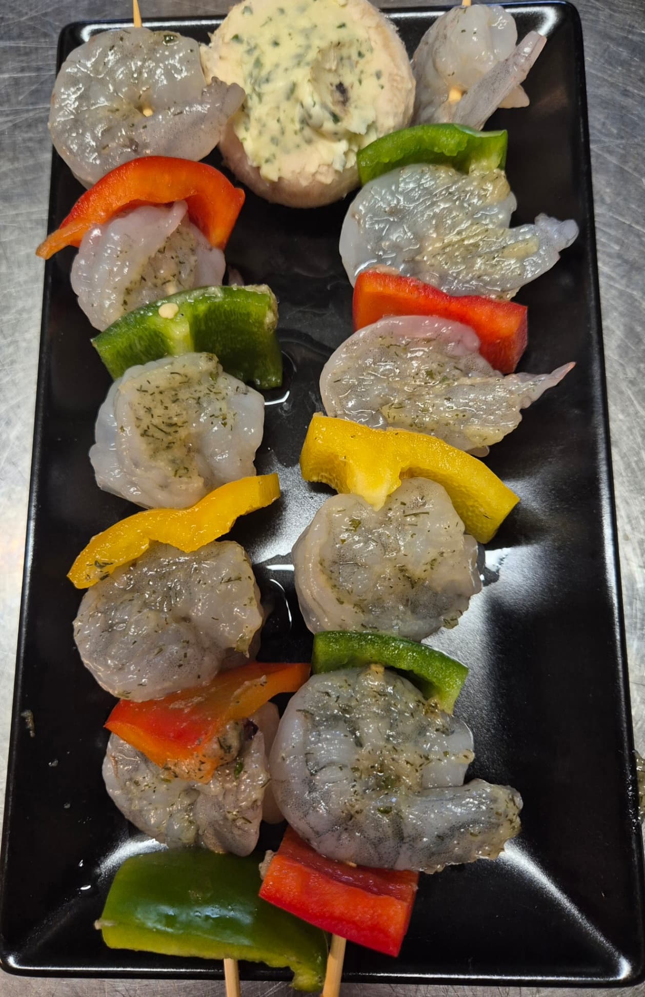 Brochettes de scampis