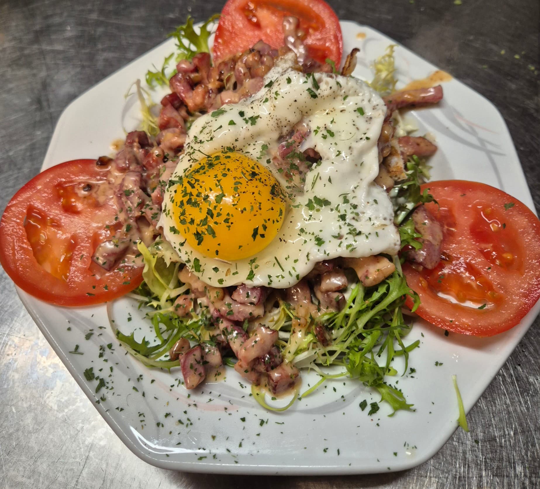 Frisée aux lardons junior